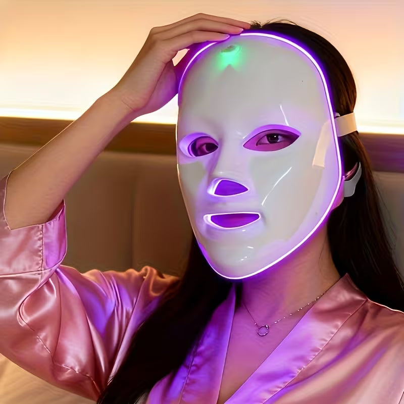 Mascarilla Facial LED Recargable 7 en 1
